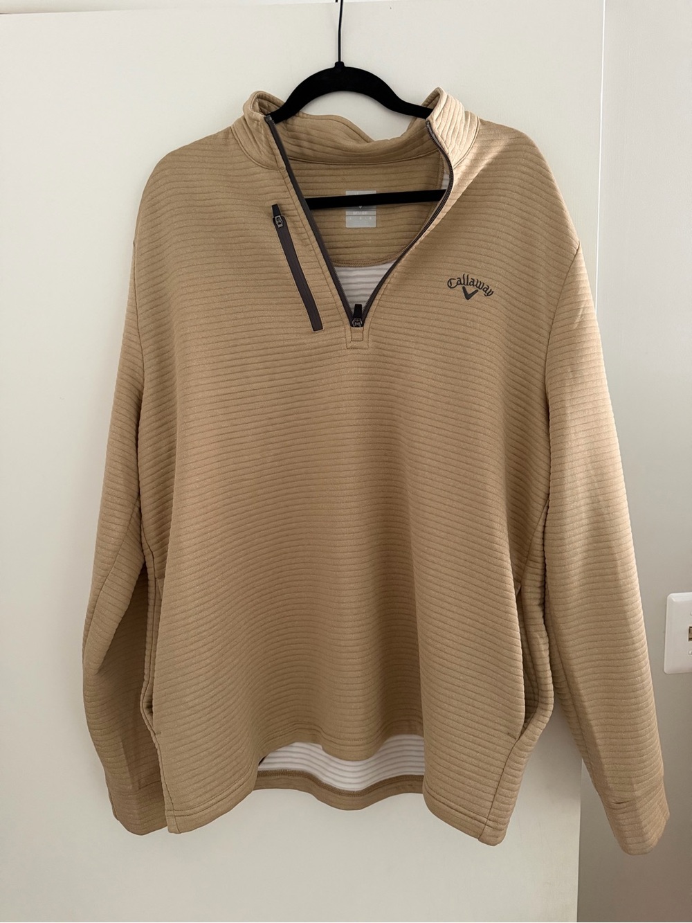 Men's Large Callaway Opti-Dri Quarterzip